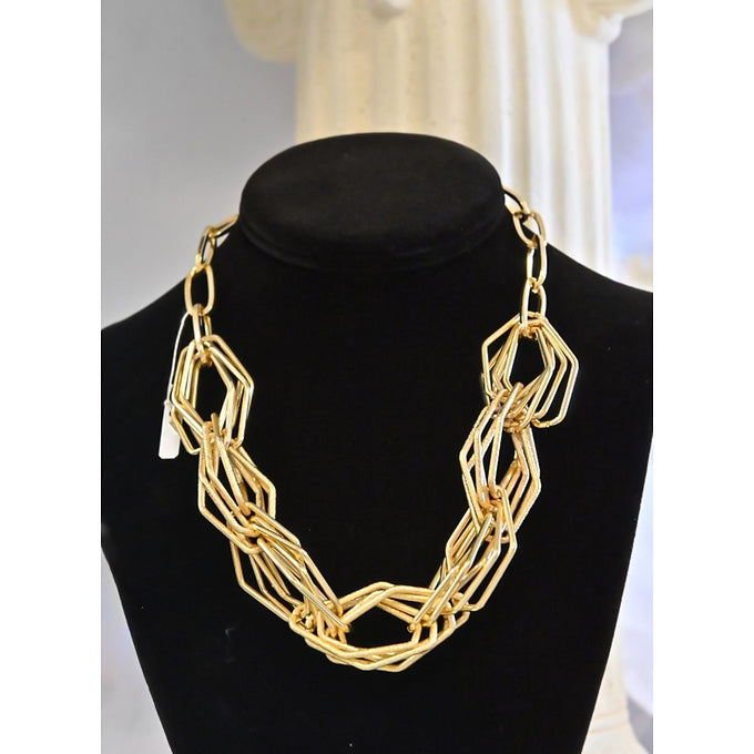 Contemporary Hexagon Necklace