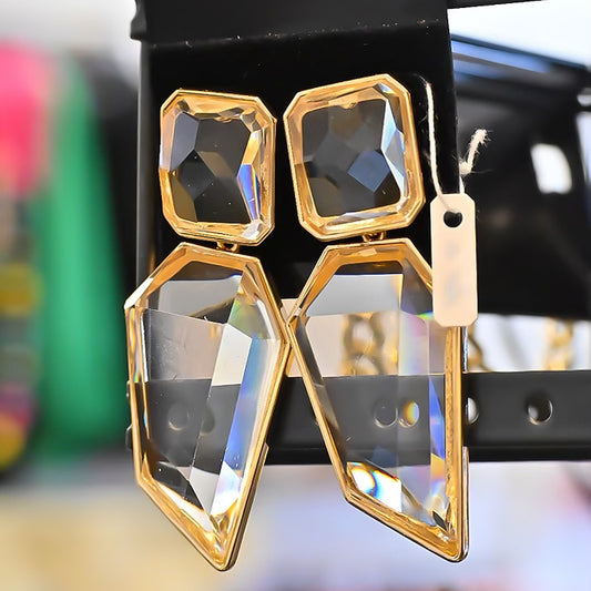 Clear Drop Earring