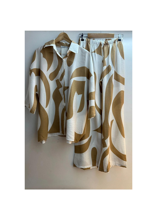 Beige Shirt + Pants Set front.png